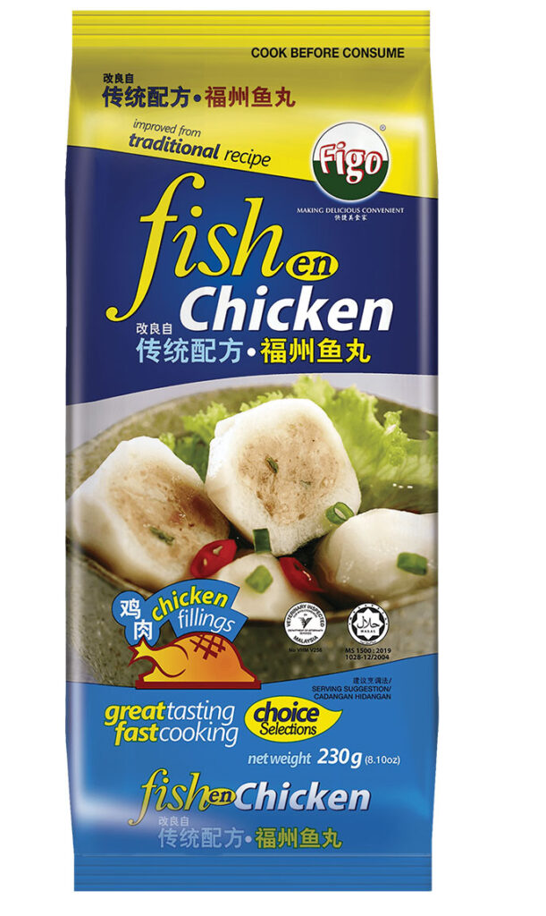 FIGO 福州鸡肉鱼丸 FISHEN CHICKEN FILLINGS BALLS 230G X 32PKT