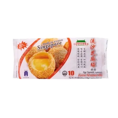 中华流沙奶黄芝麻球 CHINATOWN LAVA SESAME BALLS 10PCS ( 228G )