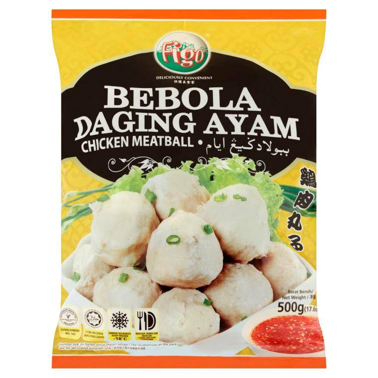 FIGO 鸡肉丸 CHICKEN MEATBALL | BEBOLA DAGNG AYAM (500G X 20PKT)