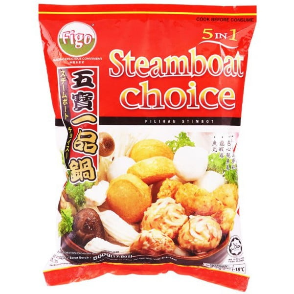 FIGO 五宝一品锅 5 in 1 STEAMBOAT CHOICE | PILIHAN STIMBOT (500G X 20PKT)