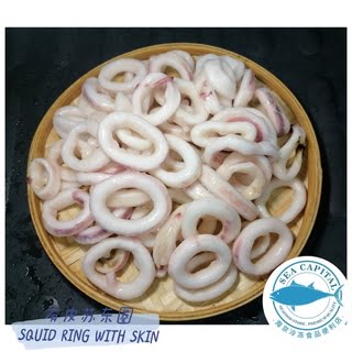 有皮苏东圈（60%） FROZEN SQUID RING WITH SKIN 1KG X 10PKT