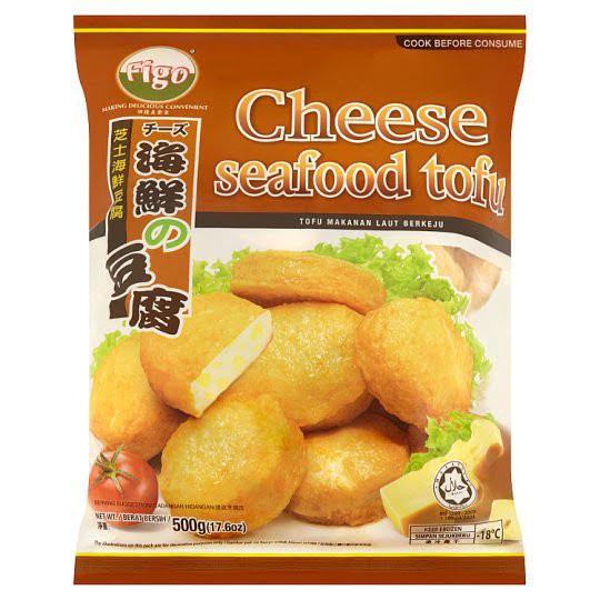 FIGO 芝士海鲜豆腐 CHEESE SEAFOOD TOFU (500G X 20PKT) (25PCS+-)