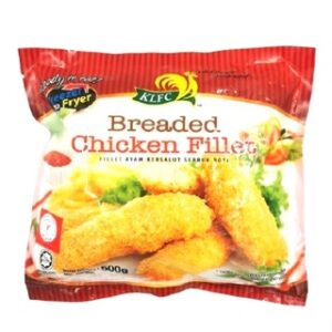 KLFC 面包糠鸡柳条 BREADED CHICKEN FILLET （500G X 20PKT)