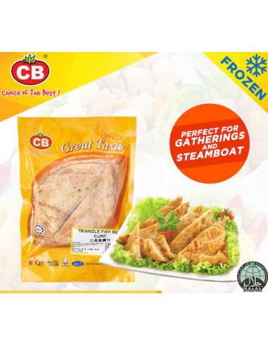 CB 三角鱼腐竹 TRIANGLE FISH BEAN CURD 10PCS (300G X 40PKT)