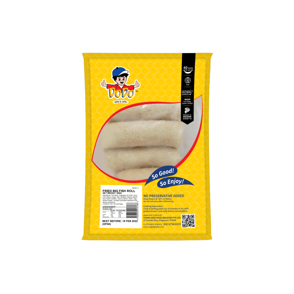 大生中果 DODO FRIED BIG FISH ROLL 8PCS (800G X 10PKT)