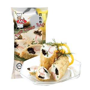 ML 四色卷 FOUR COLOUR ROLL FISH CAKE 5PCS (950G X 15PKT)