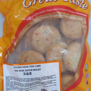 菜扁果 CB ROUND VEGE FISH CAKE 16PCS ( 800Gx12PKT )