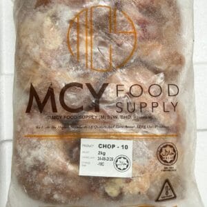1CTN - MCY Chicken Chop ( 8Pcs，9Pcs, 10Pcs，11Pcs) 2Kg x 6Pkt, Halal Product